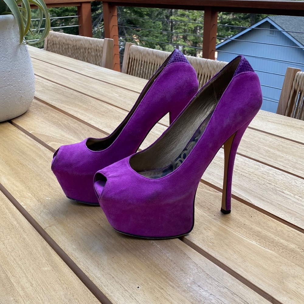 Sam Edelman Alexa Platform Heels Fuchsia Size 7